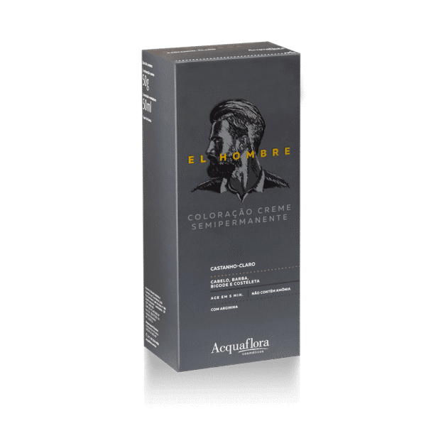 ACQUAFLORA KIT COL CREME EL HOMBRE CASTANHO CLARO