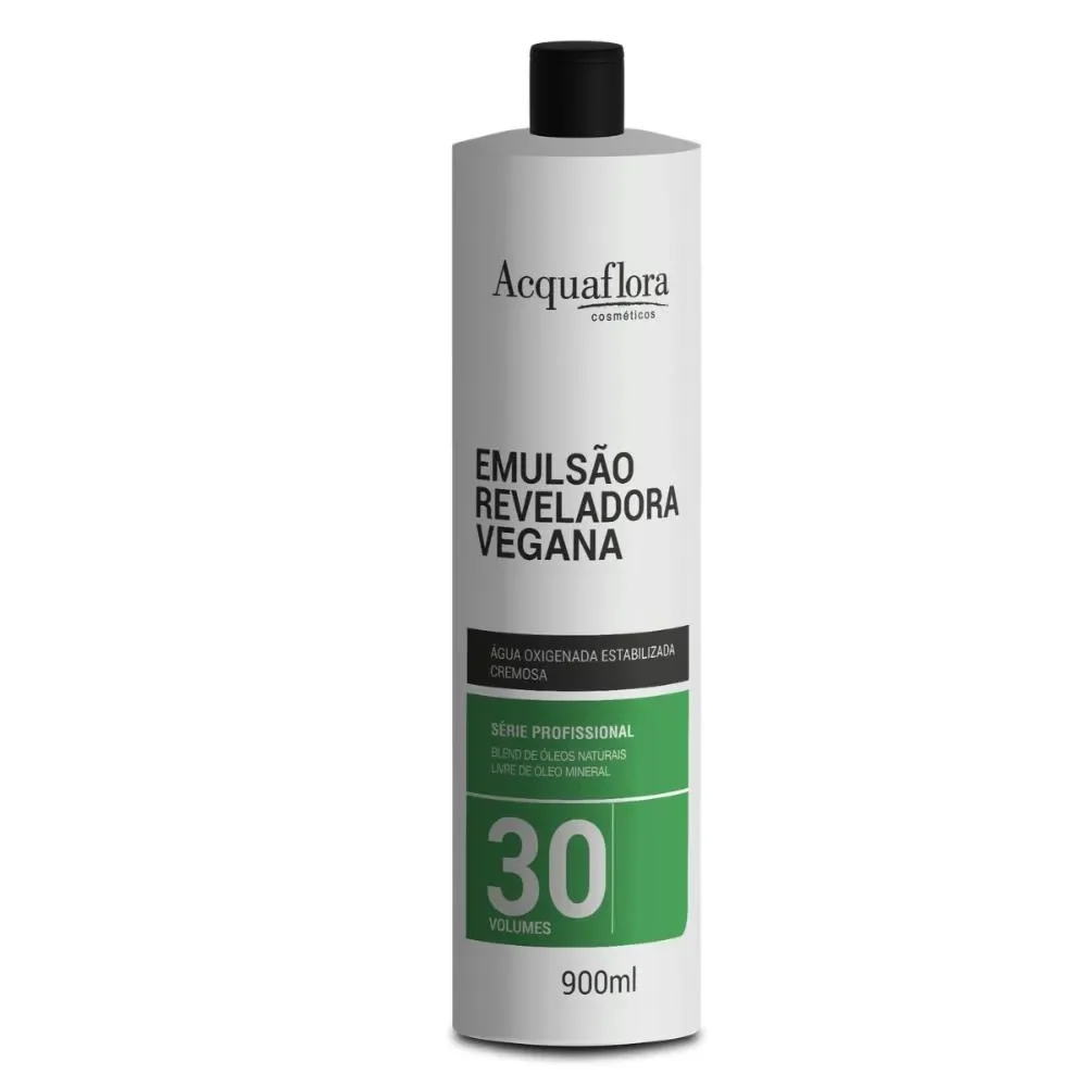 ACQUAFLORA EMULSAO REVELADORA VEGANA 30VL 900ML