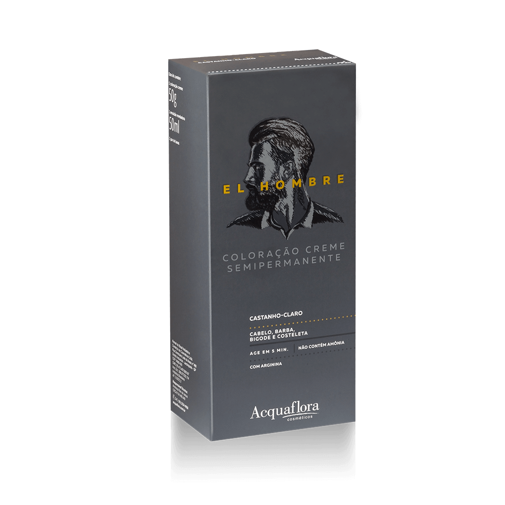 ACQUAFLORA KIT COL CREME EL HOMBRE CASTANHO CLARO